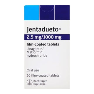 Jentadueto 2.5mg/1000mg Tablets, Pack of 60's