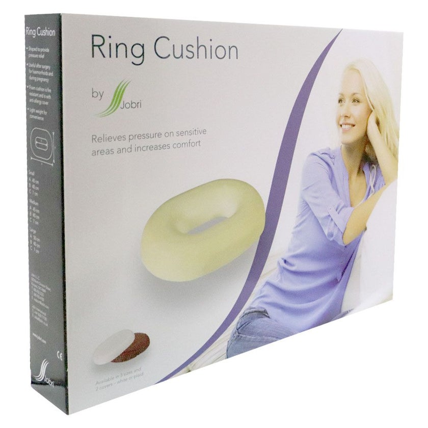 Jobri Better Health Plaid Ring Cushion, 16 Inch - BH1016