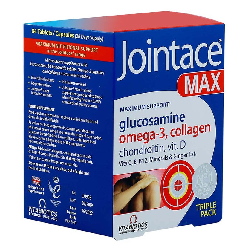 Jointase Vitabiotics Jointace Max For Healthy Bone & Cartilage, Triple Pack of ...