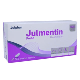 Julmentin Forte 625mg Tablets, Pack of 20's