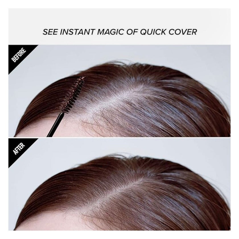 Kiss Brush In Quick Cover Gray Hair Root Touch Up Mascara - Dark Brown BGC02