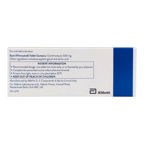 Klacid 500mg Tablets, Pack of 20's