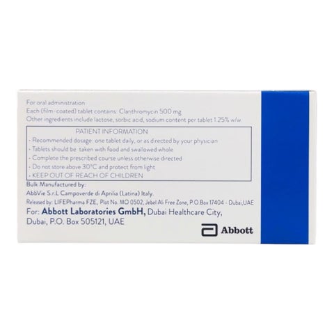 Klacid XL 500mg Modified Release Tablets, Pack of 7's