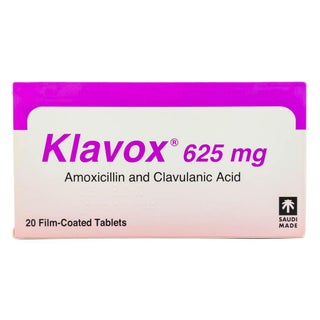Klavox 625mg Film Coated Tablets, Pack of 20's
