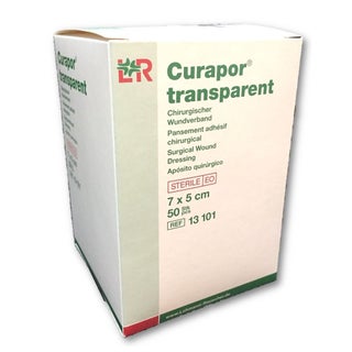 LR Curapor Transparent Sterile Surgical Dressing 7 x 5cm, Pack of 50's