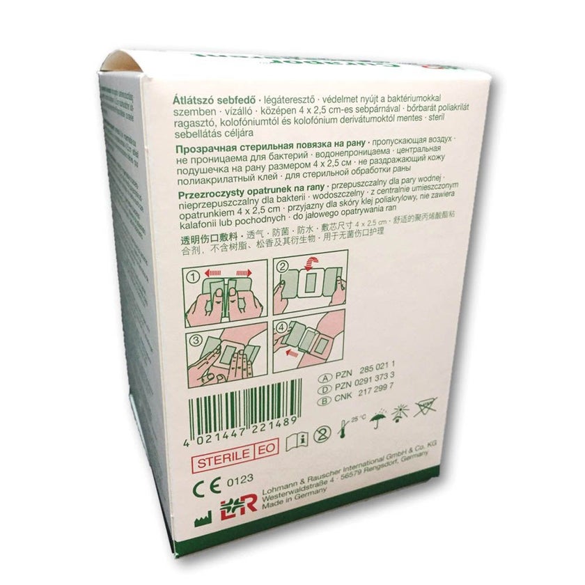 LR Curapor Transparent Sterile Surgical Dressing 7 x 5cm, Pack of 50's