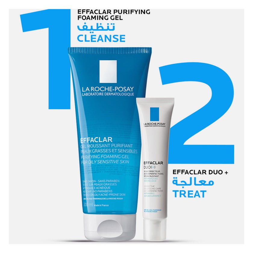 La Roche-Posay Effaclar Purifying Foaming Gel Cleanser, Oily Skin - 200ml