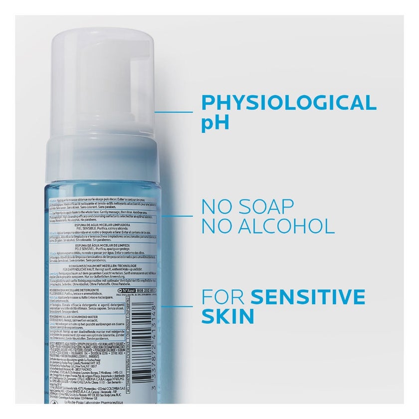 La Roche-Posay Cleansing And Make-Up Removing Physiological Foaming Water For Sensitive Skin 150ml