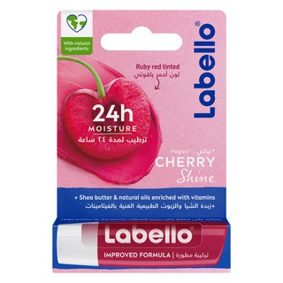 Labello 24H Moisture Cherry Shine Lip Balm 4.8g - Ruby Red Tint
