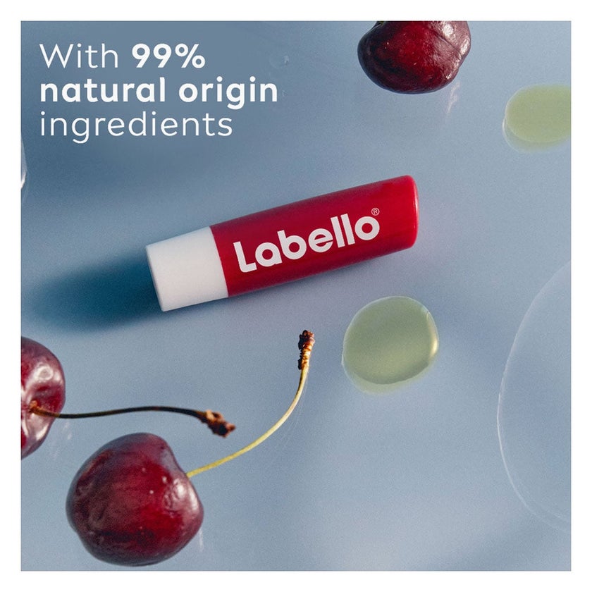 Labello 24H Moisture Cherry Shine Lip Balm 4.8g - Ruby Red Tint