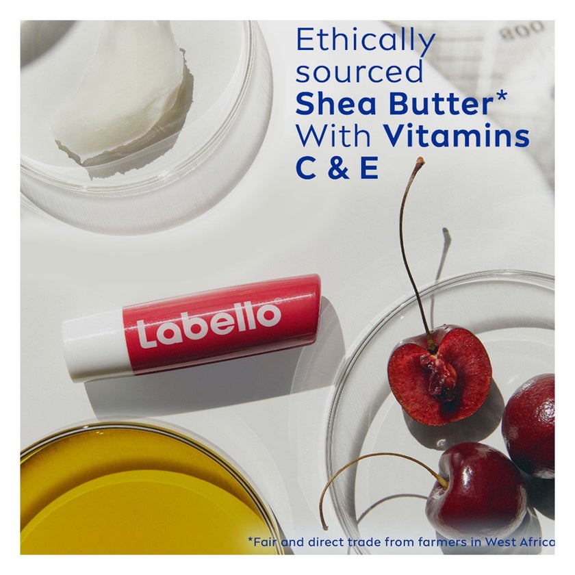 Labello 24H Moisture Cherry Shine Lip Balm 4.8g - Ruby Red Tint