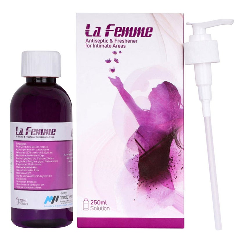 Lafemme Intimate Areas Antiseptic Solution 250ml