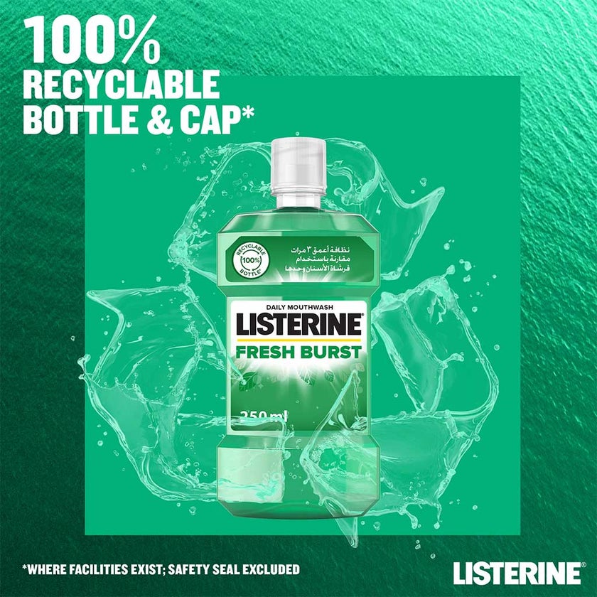 Listerine Fresh Burst Mouthwash 250ml
