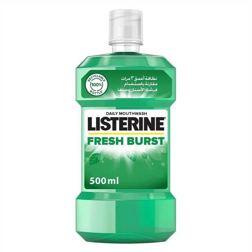 Listerine Fresh Burst Mouthwash 500ml