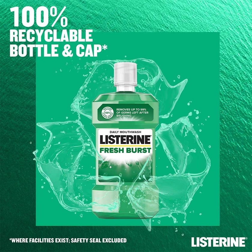 Listerine Fresh Burst Mouthwash 500ml