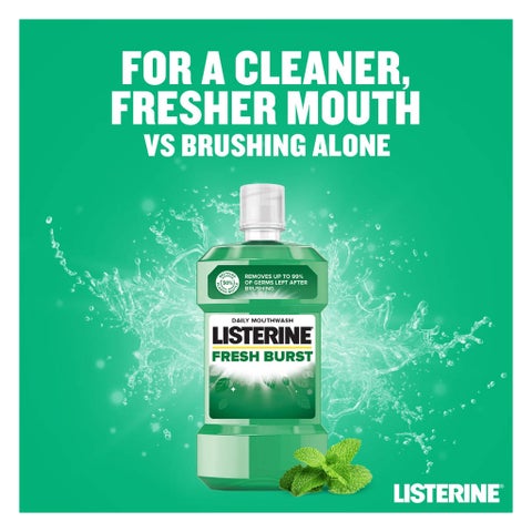 Listerine Fresh Burst Mouthwash 500ml