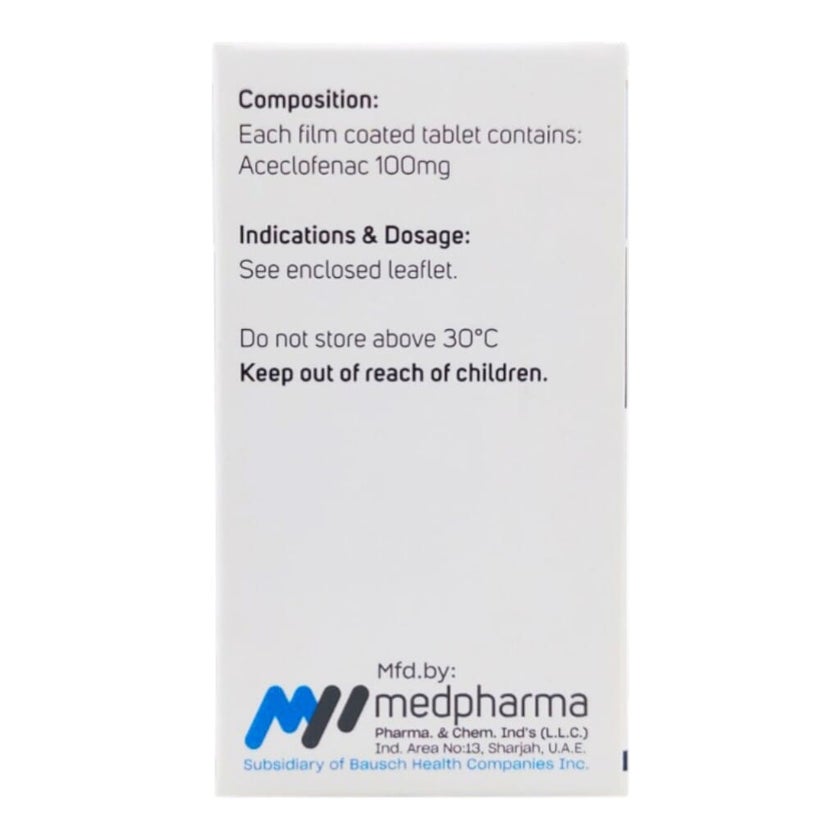 Loflam 100mg Tablets, Pack of 20's