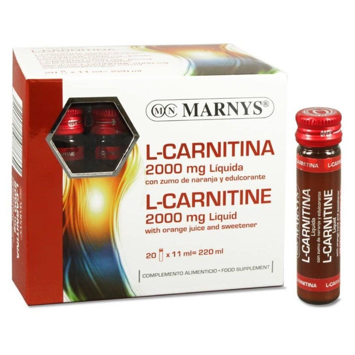 Marnys L-Carnitine 2000mg/11ml Vial, Pack of 20's - myAster