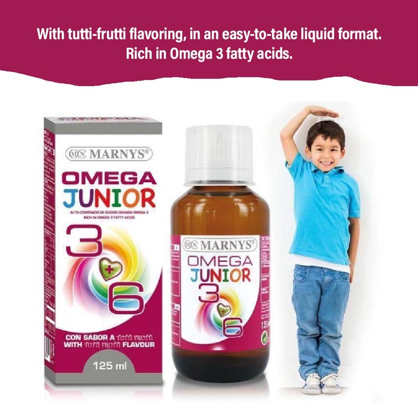 Marnys Omega Junior 3+6 Liquid 125ml
