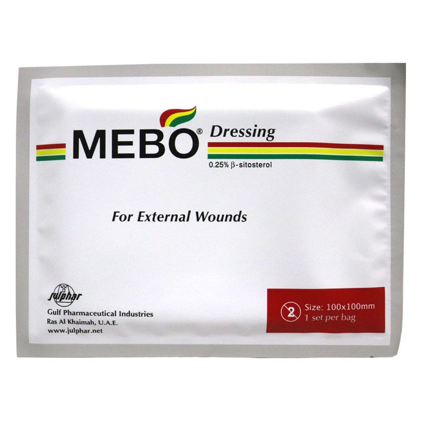 Mebo Wound Dressing 100mm x 100mm, Pack of 5's