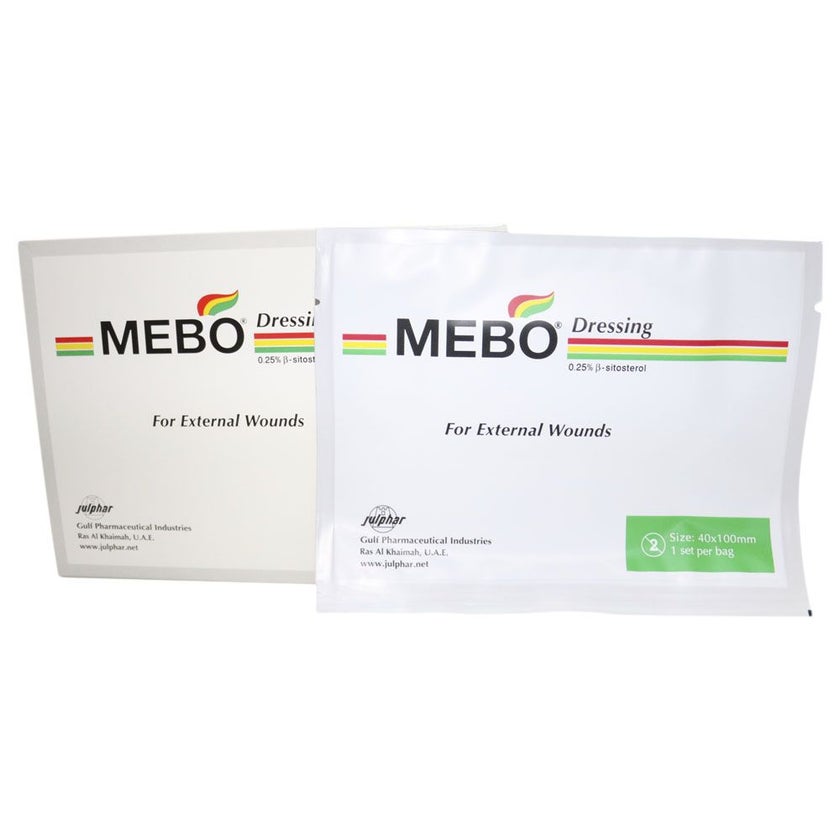 Mebo Wound Dressing 40 mm x 100 mm, Pack of 5's