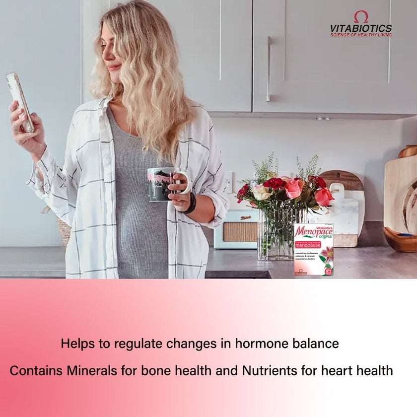 Vitabiotics Menopace Original During & After Menopause Support Tablets, Pack of 30's