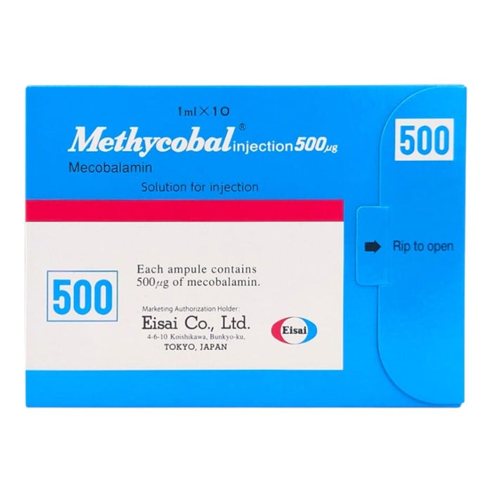 b12 injection dubai Methycobal 500mcg/ml Injection 10's | Vitamin B12