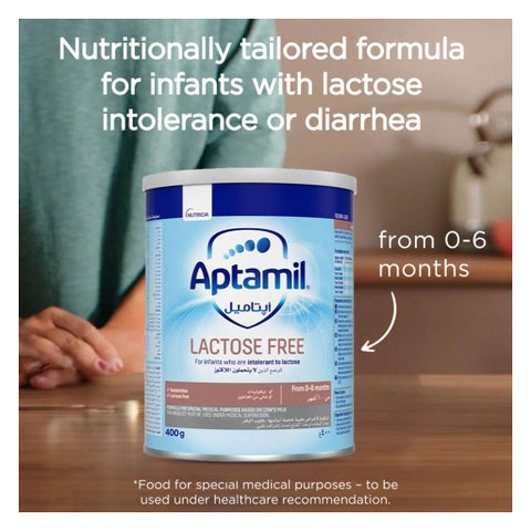 Aptamil LF Lactose Free Baby Milk Formula For 0 To 6 Months 400g
