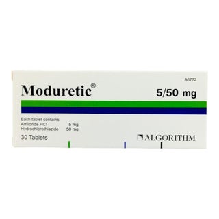 Moduretic 5mg/50mg Tablets, Pack of 30's