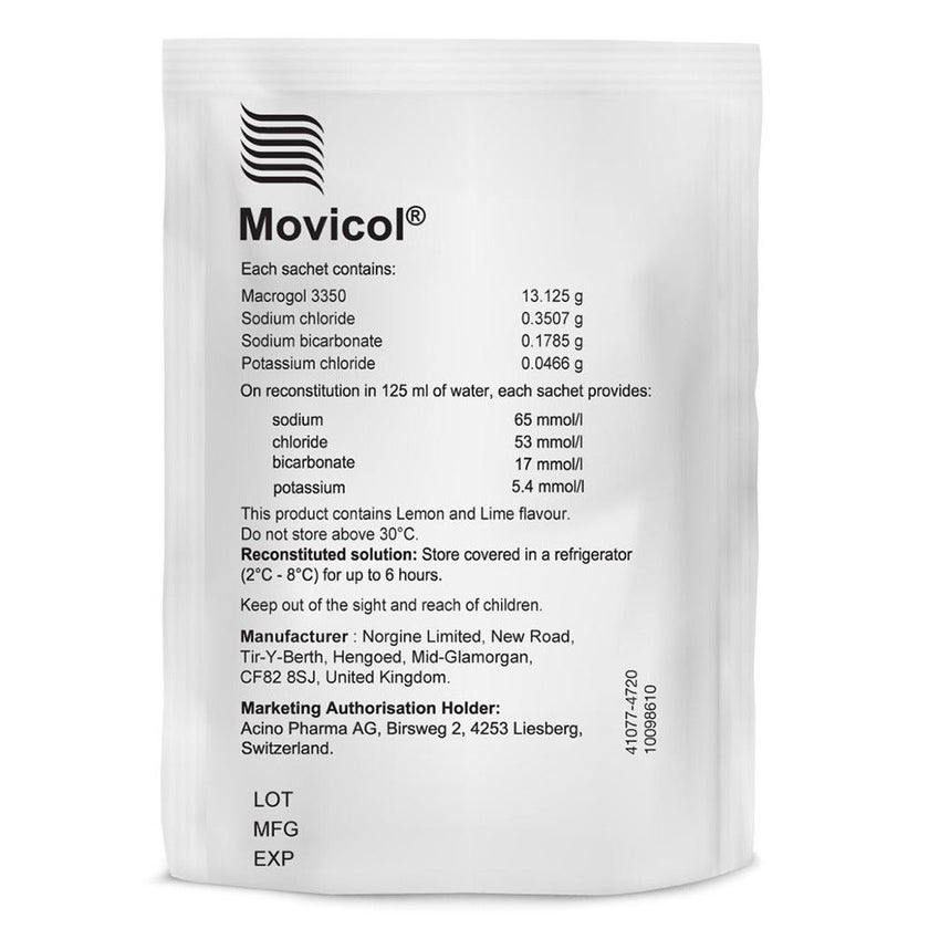 Movicol Adult Powder Sachets For Constipation Relief 13.8g, Pack of 20’s 