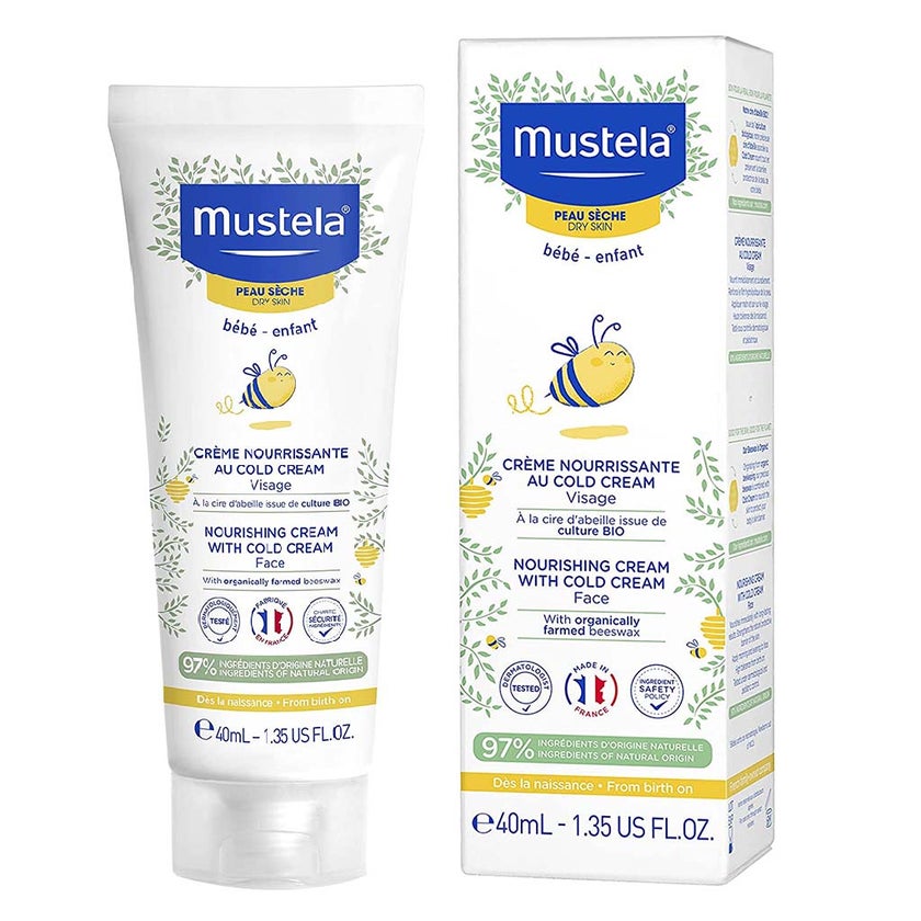 Mustela Baby Nourishing Face Cream With Cold Cream For Dry Skin 40ml