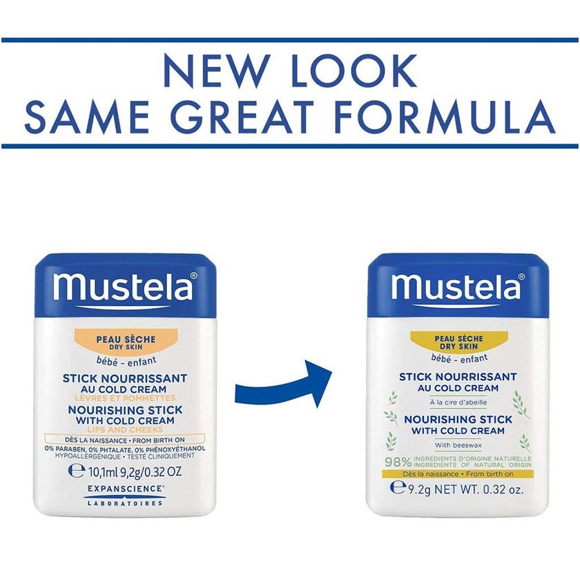 Mustela Baby Nourishing Stick With Cold Cream For Dry Skin 9.2g