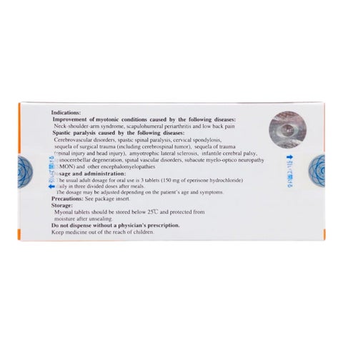 Myonal 50mg Tablets, Pack of 30's
