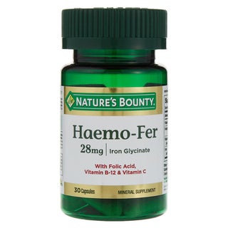 Nature's Bounty Haemo-Fer 28mg Capsules, Pack of 30's