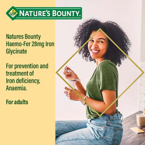 Nature's Bounty Haemo-Fer 28mg Capsules, Pack of 30's