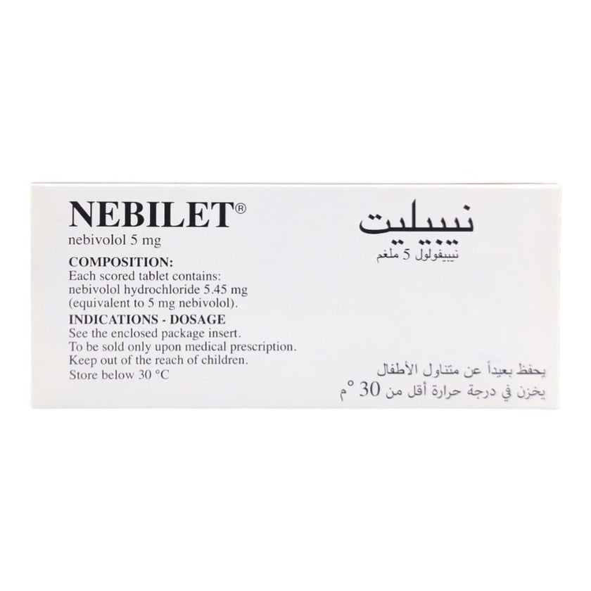 Nebilet 5mg Tablets, Pack of 28's