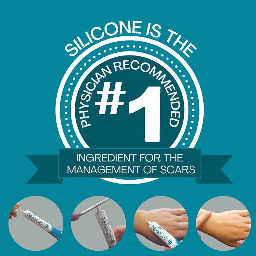 NewGel+E Advanced Medical-Grade Silicone Gel + Vitamin E for All Scar Types 15g