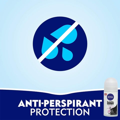 Nivea Black & White Invisible 72H Active Antiperspirant Roll-On For Women 50ml