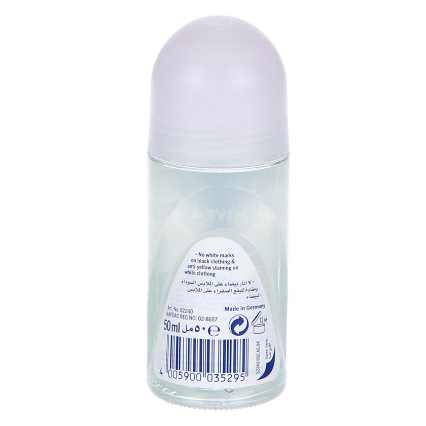 Nivea Black & White Invisible 72H Active Antiperspirant Roll-On For Women 50ml