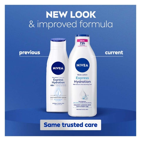 Nivea Express Hydration 72H Moisture Body Lotion For Normal To Dry Skin 250ml