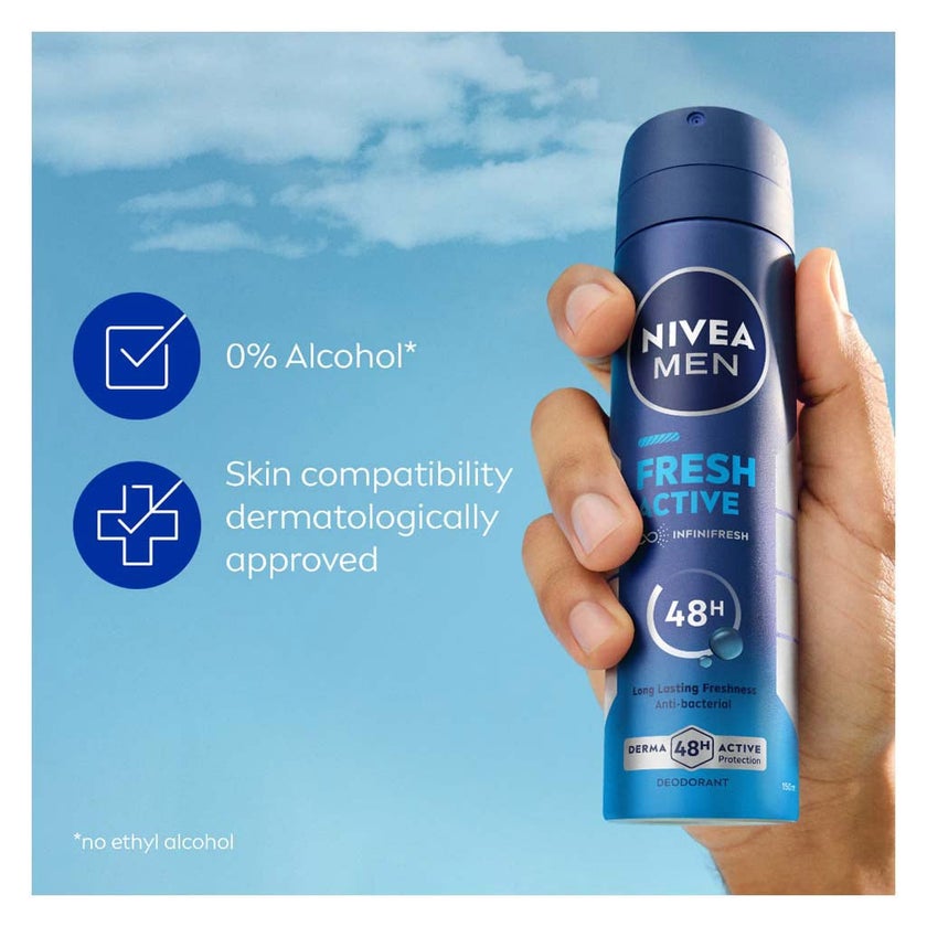 Nivea Men Fresh Active Infinifresh 48H Deodorant Spray 150ml