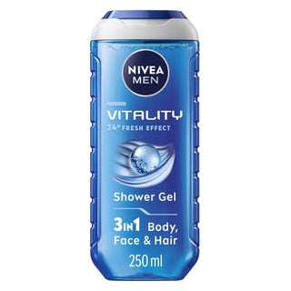 Nivea Men Vitality Fresh 3 in 1 Face, Body & Hair Shower Gel 250ml