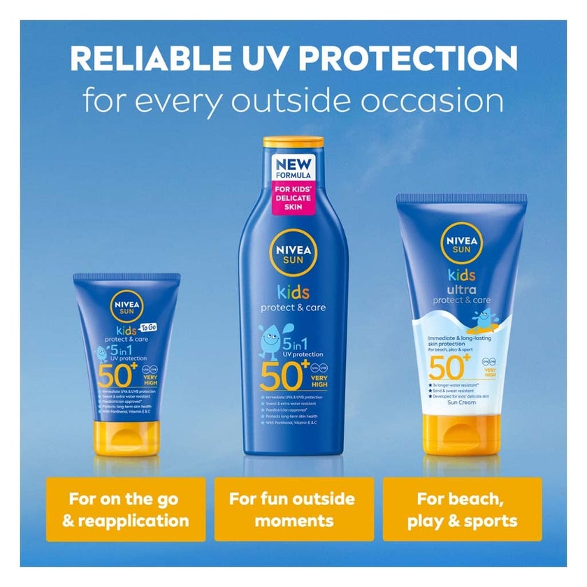 Nivea Sun Protect & Care SPF50+ Kids Sunscreen Lotion 200ml