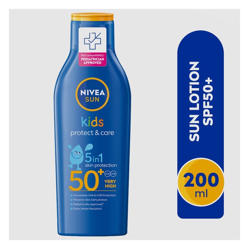 Nivea Sun Protect & Care SPF50+ Kids Sunscreen Lotion 200ml