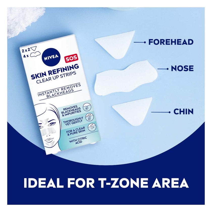 Nivea Skin Refining Blackheads Removal Strips, Pack of 6’s
