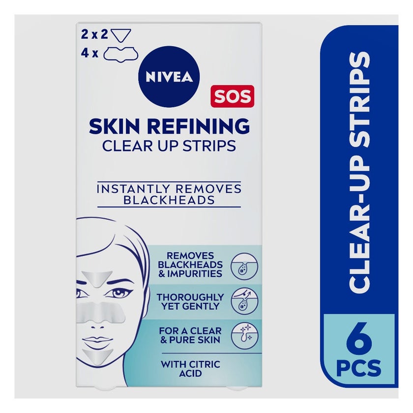 Nivea Skin Refining Blackheads Removal Strips, Pack of 6’s