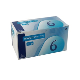 Novofine Insulin Needles 31G No. 6, Pack of 100's