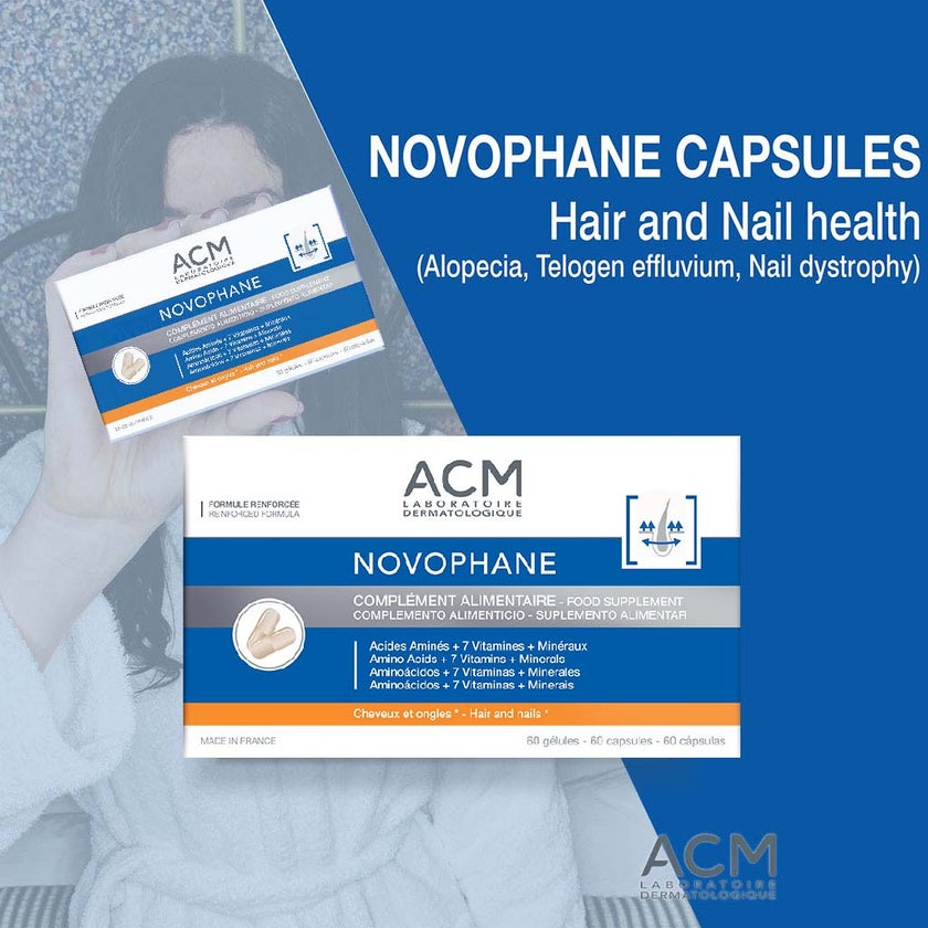 ACM Novophane Capsules For Hair & Nail Growth, Pack of 60’s
