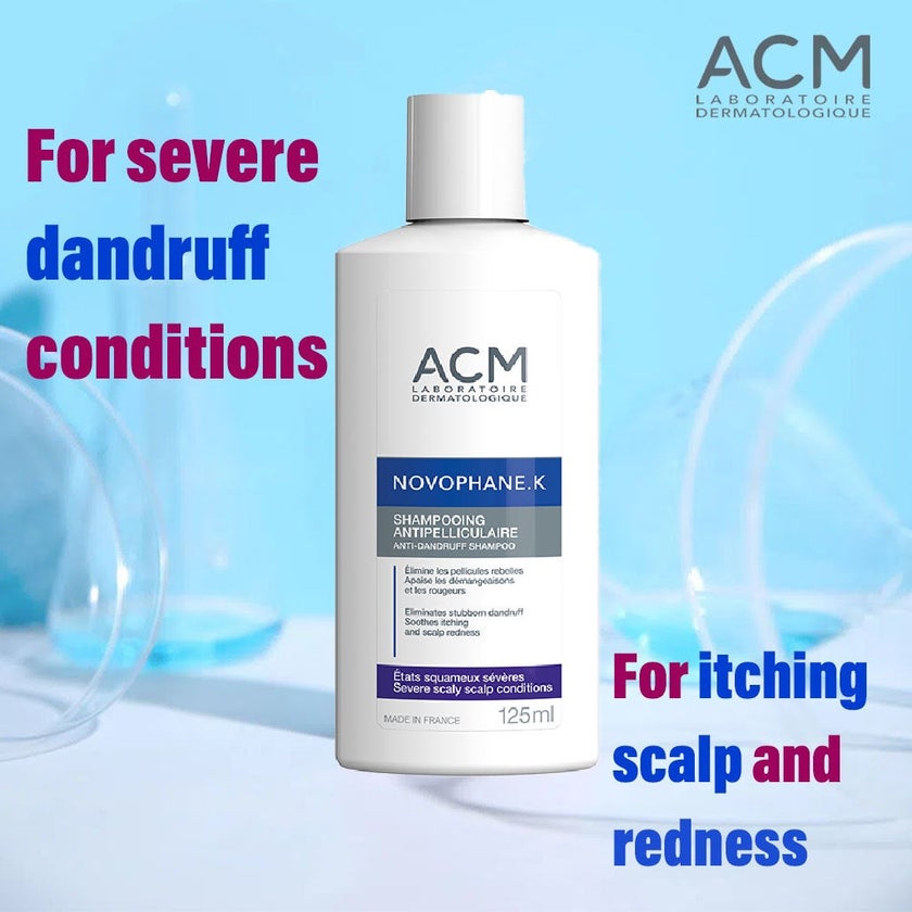 ACM Novophane K Anti-Dandruff Shampoo For Severe Scaly Scalp 125ml