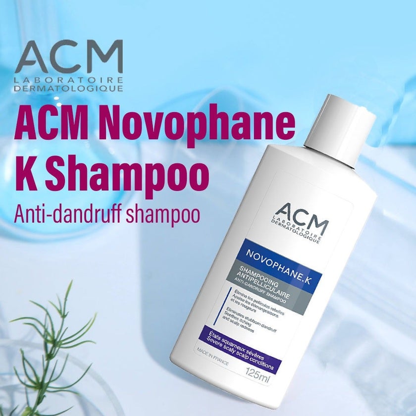 ACM Novophane K Anti-Dandruff Shampoo For Severe Scaly Scalp 125ml